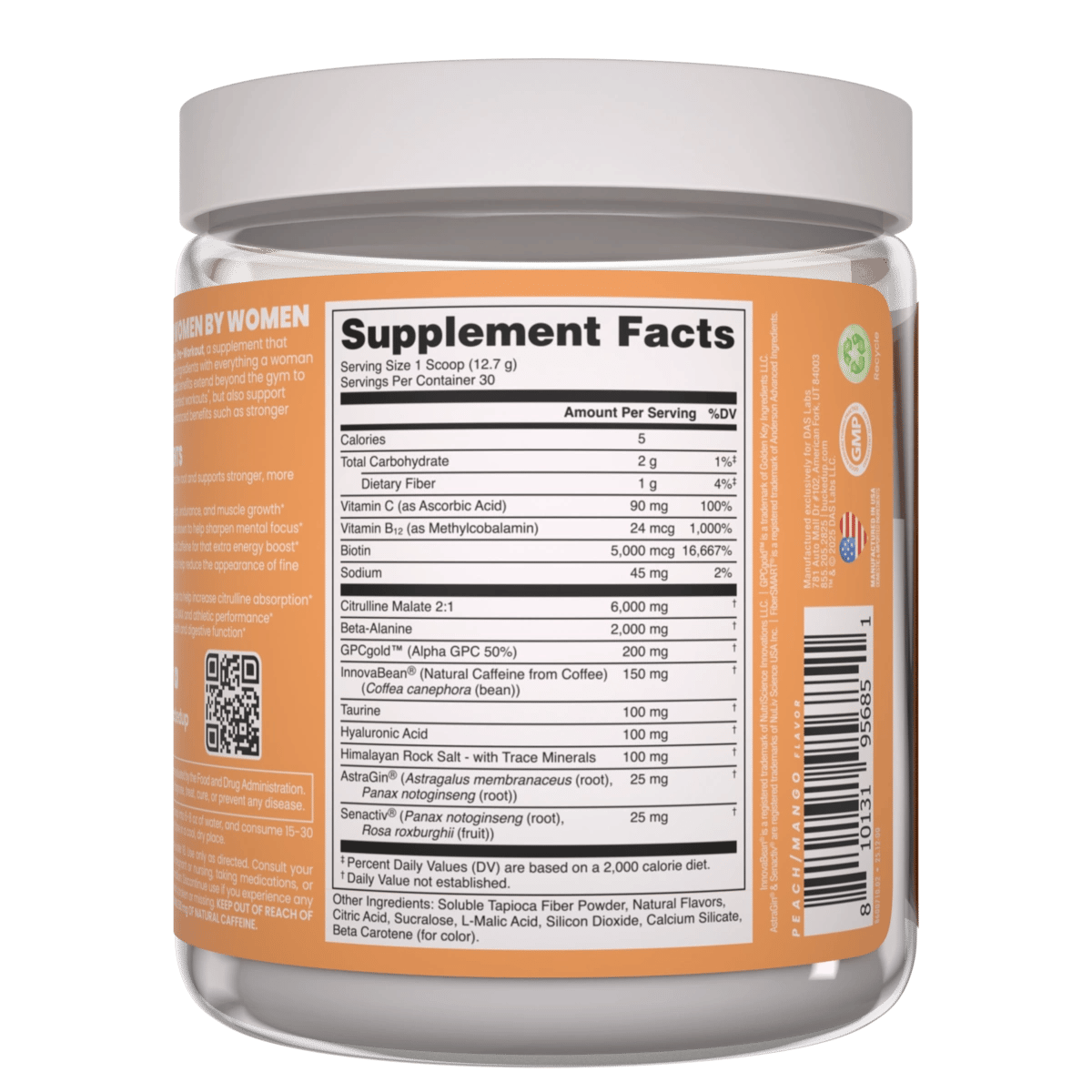 Image of Babe Pre-Workout - Flavor - Peach Mango