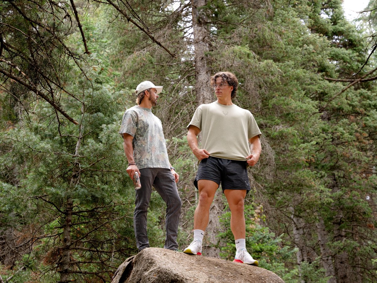 Image of Boxy Camo T-Shirt - Color - Camo - White Logo - 6 / 9