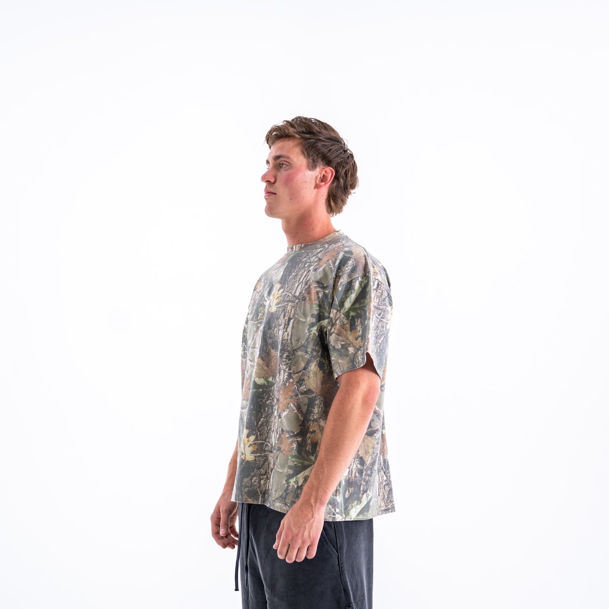Image of Boxy Camo T-Shirt - Color - Camo - White Logo - 4 / 9