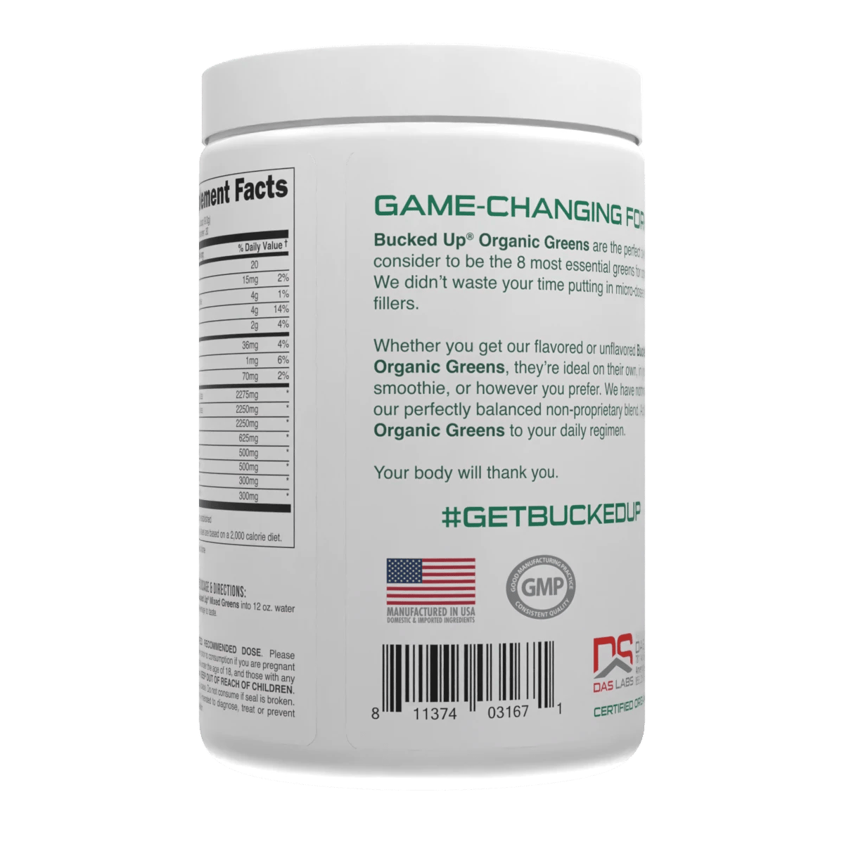Image of Gut Health Stack - Greens - Bucked Up - Unflavored - 24 / 35
