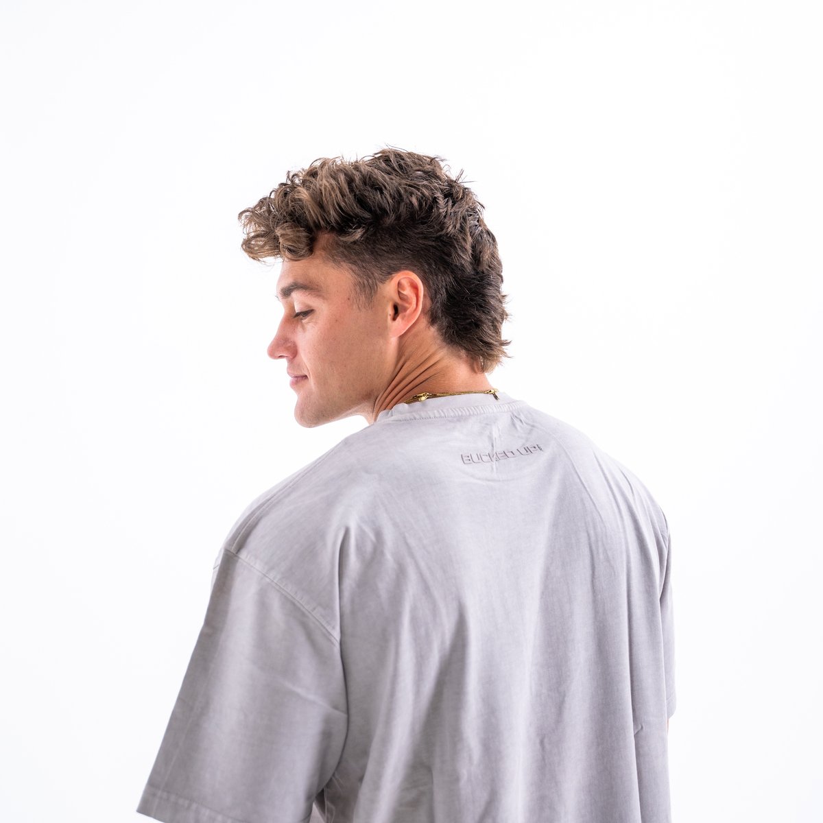 Image of Heavyweight Pump Cover T-Shirt - Color - Cloud Gray / Gray Color - 4 / 4
