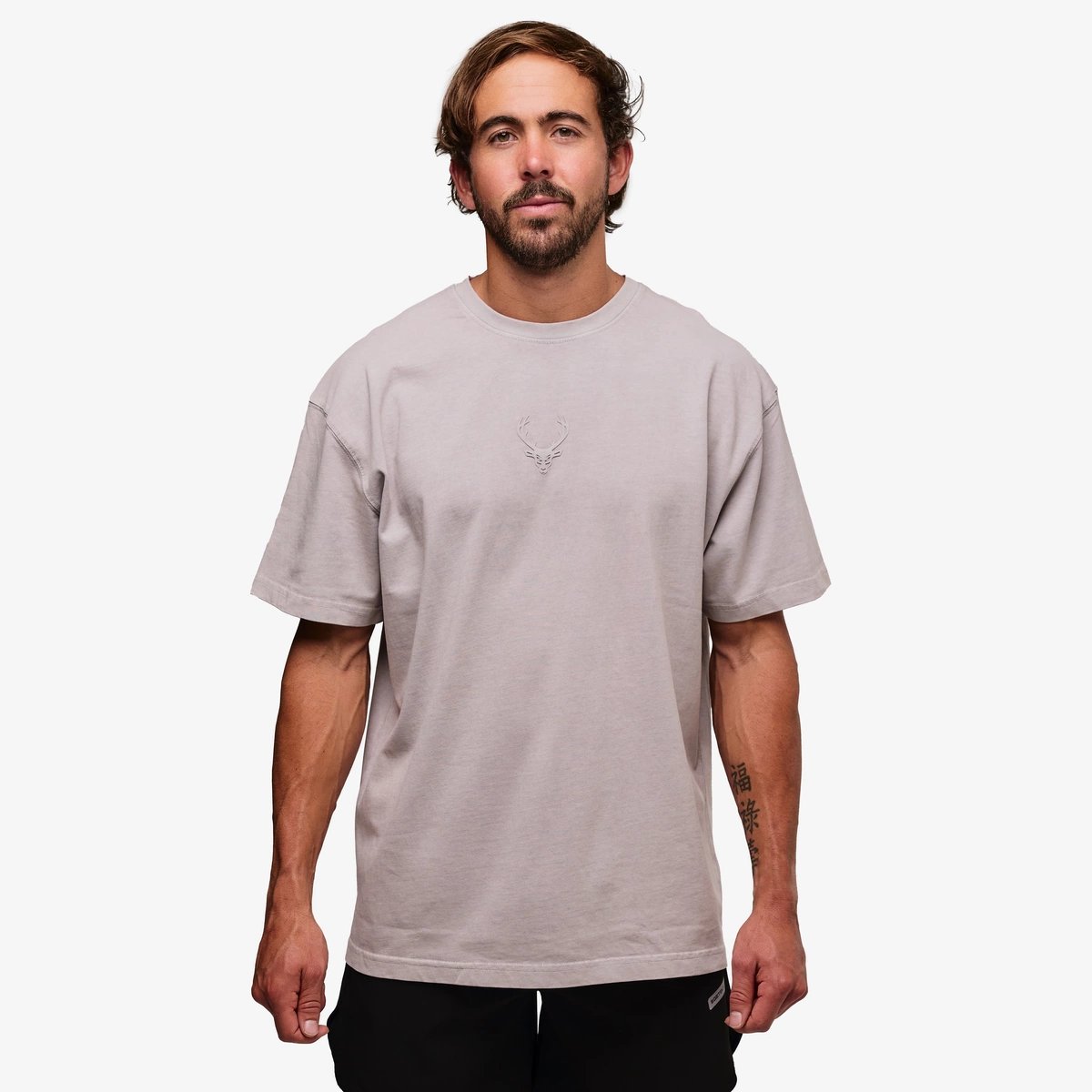 Image of Heavyweight Pump Cover T-Shirt - Color - Cloud Gray / Gray Color