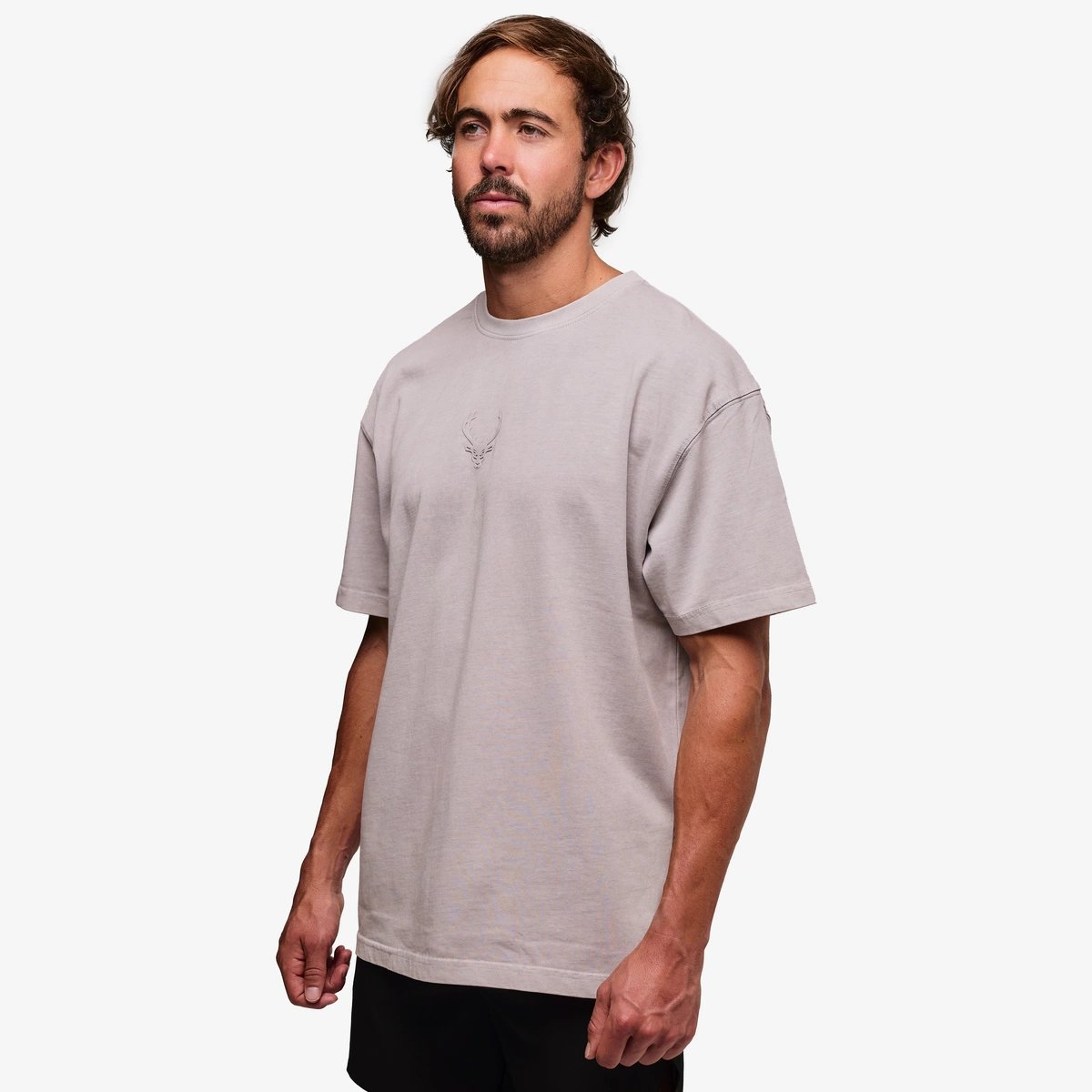 Image of Heavyweight Pump Cover T-Shirt - Color - Cloud Gray / Gray Color