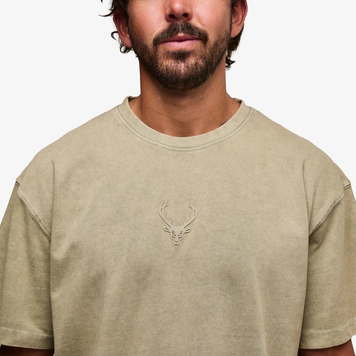Image of Heavyweight Pump Cover T-Shirt | Last Chance! - Color - Basil / Green Logo