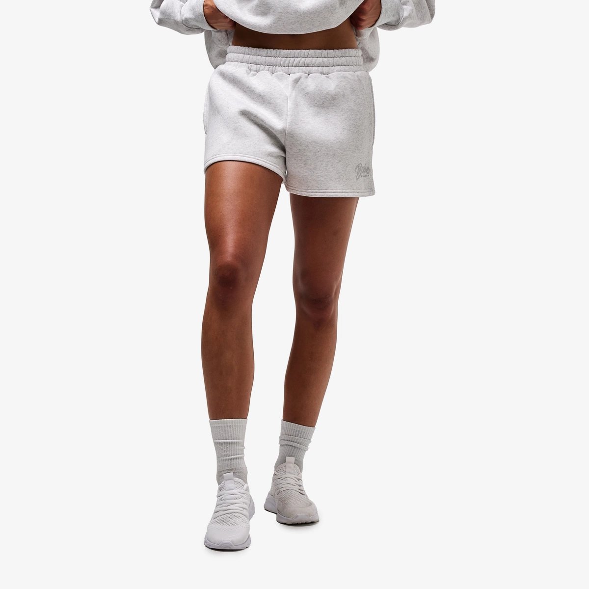 Image of Babe Club Sweat Shorts - Color - Gray - Gray Logo