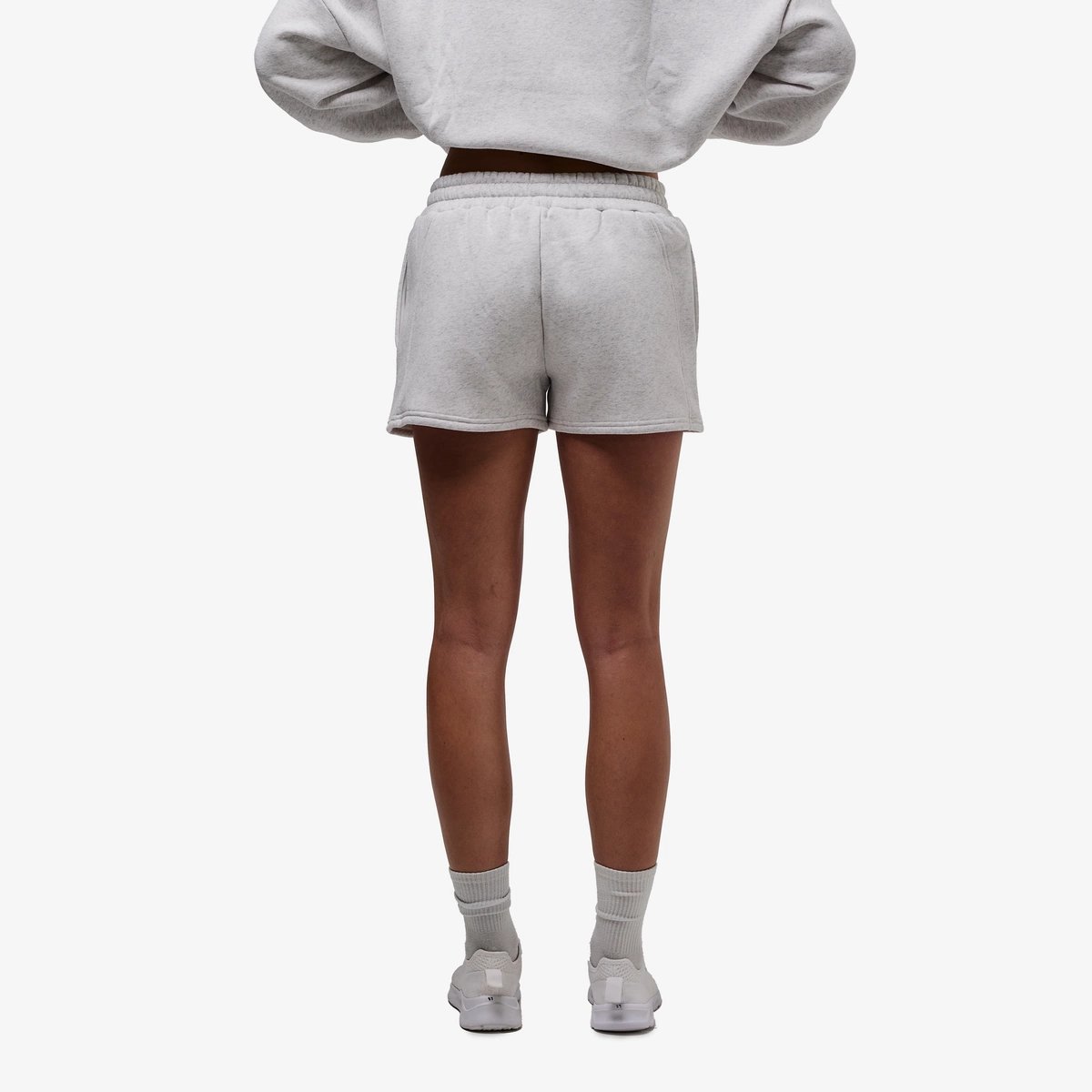 Image of Babe Club Sweat Shorts - Color - Gray - Gray Logo