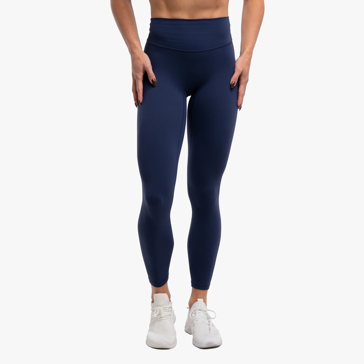 Image of Babe Compression Leggings - Color - Navy - Navy Logo - 2 / 5