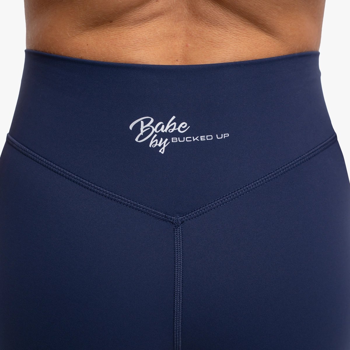 Image of Babe Compression Leggings - Color - Navy - Navy Logo - 5 / 5