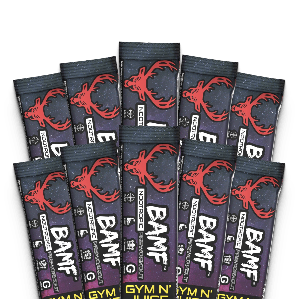 Image of BAMF Stick Packs - Flavor - Gym N' Juice (Citrus Blend)
