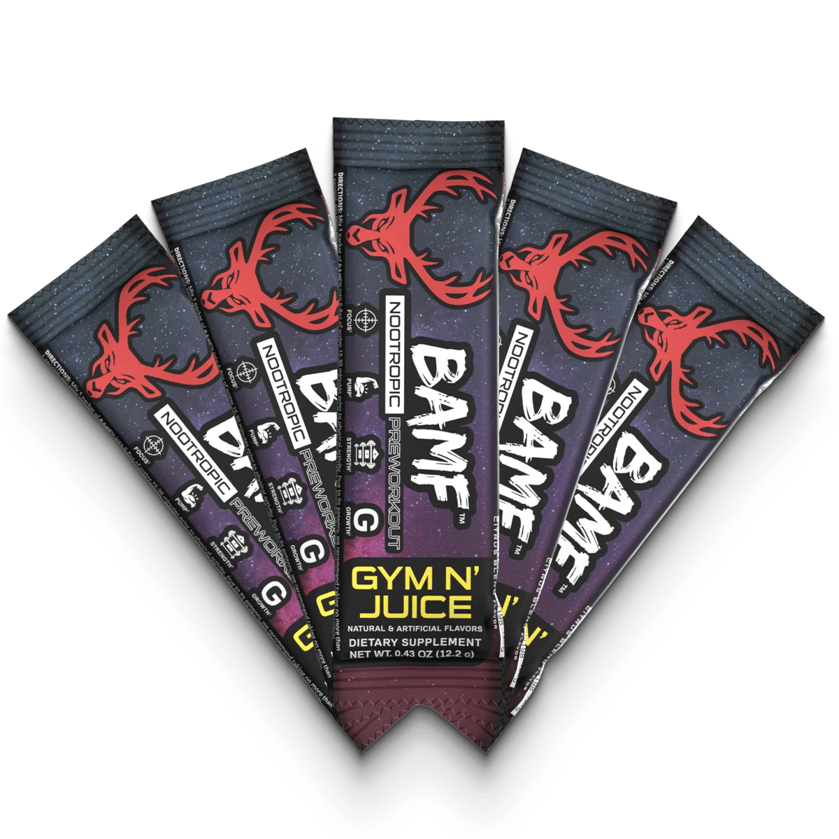 Image of BAMF Stick Packs - Flavor - Gym N' Juice (Citrus Blend)