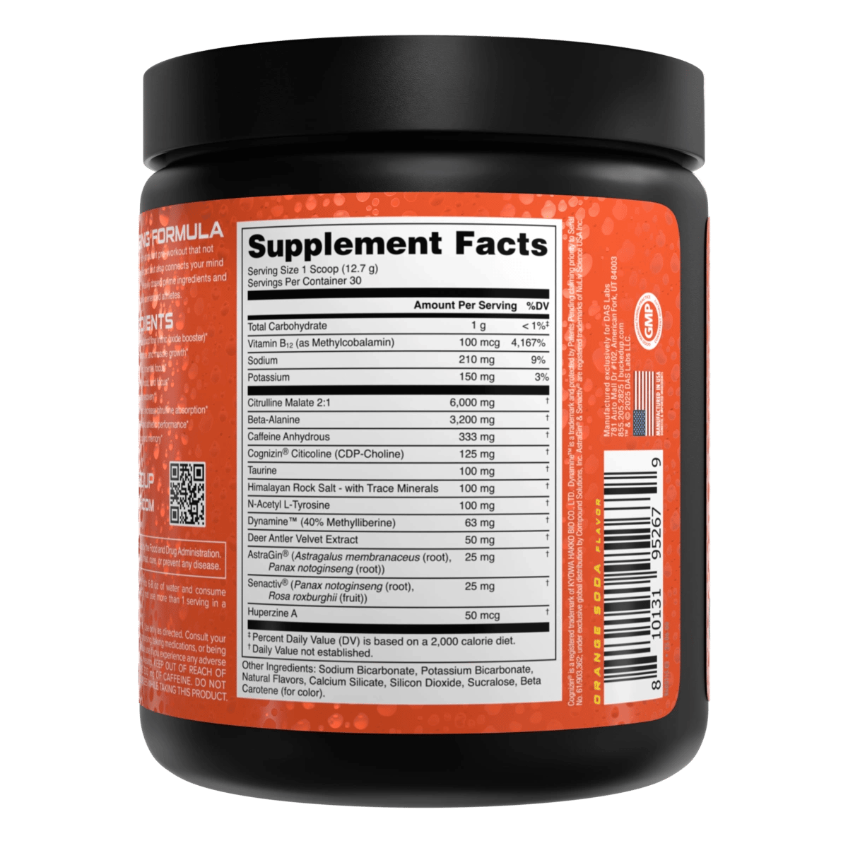 Image of LAST CHANCE FLAVORS - BAMF High Stimulant Nootropic Pre-Workout - Flavor - Orange Soda