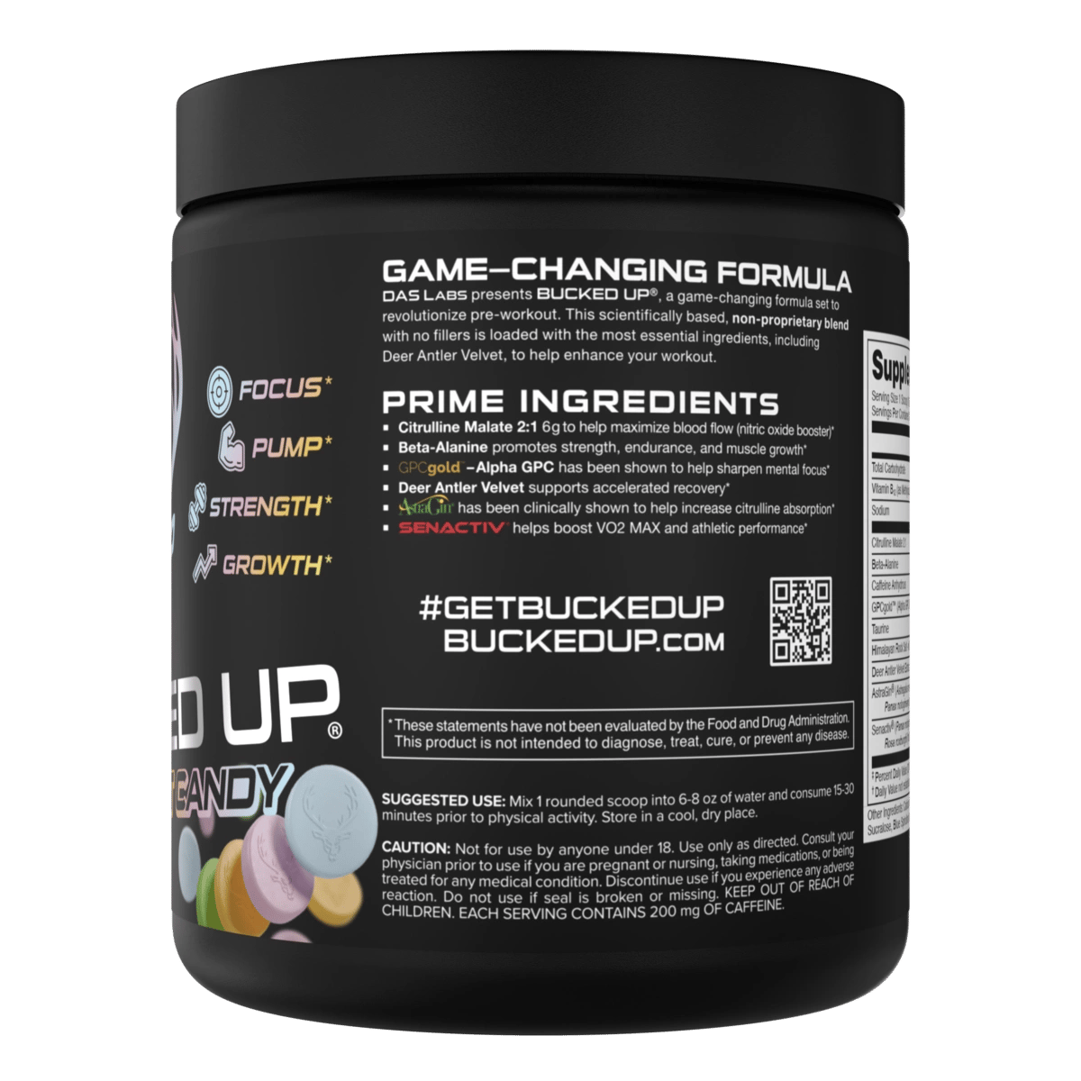 Image of LAST CHANCE FLAVORS - Bucked Up Pre-Workout - Flavor - Tart Candy