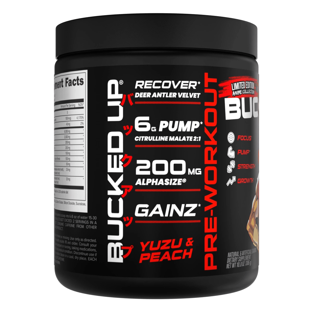 Image of LAST CHANCE FLAVORS - Bucked Up Pre-Workout - Flavor - Yuzu & Peach