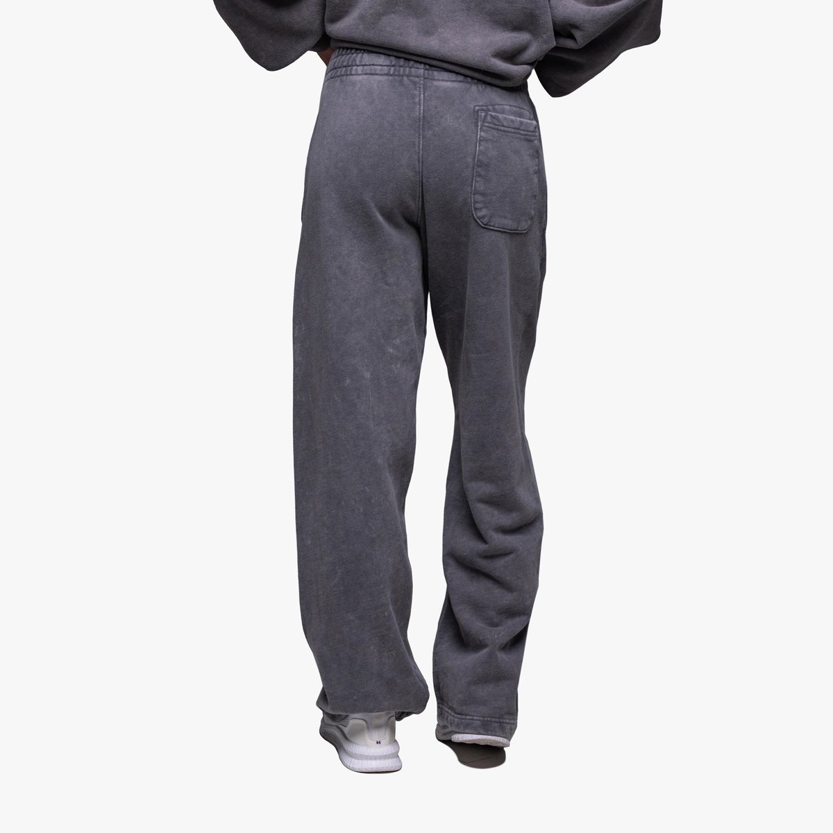 Image of Off Duty Straight Leg Sweatpants - Color - Washed Gray - White Logo