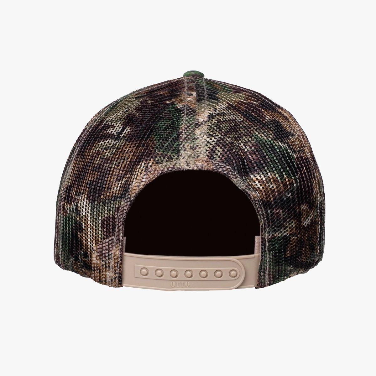 Image of Trucker Hat - Camo - Color - Green Camo - Pink Embroidered Logo - 10 / 14