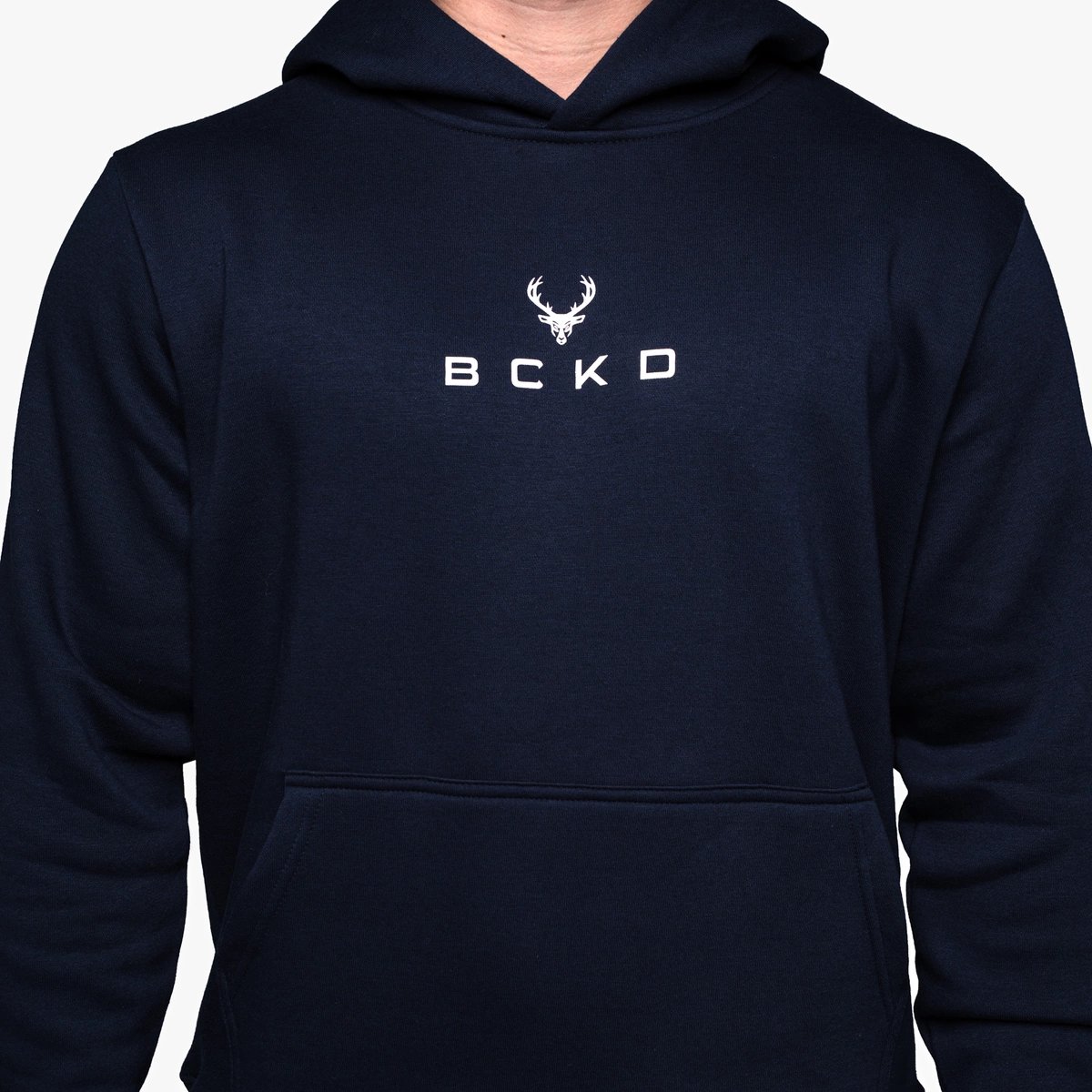 Image of Essential Hoodie - Color - Navy - White logo