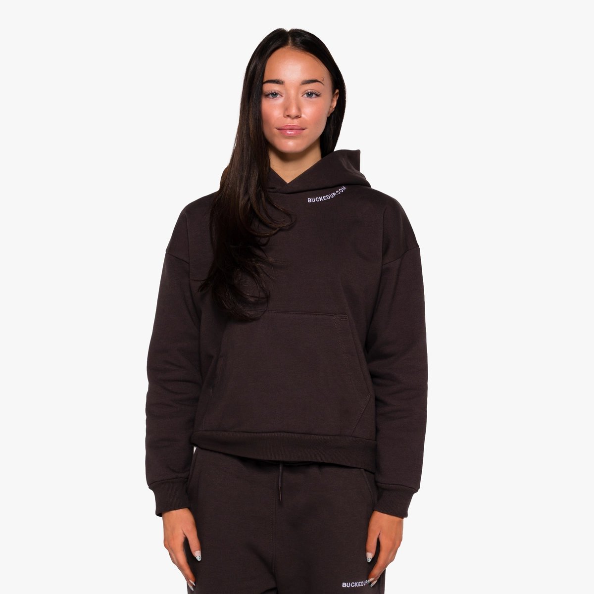 Image of Rosewood Hoodie - Color - Brown - White Logo - 2 / 6
