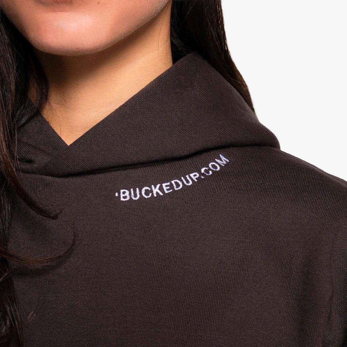 Image of Rosewood Hoodie - Color - Brown - White Logo - 4 / 6