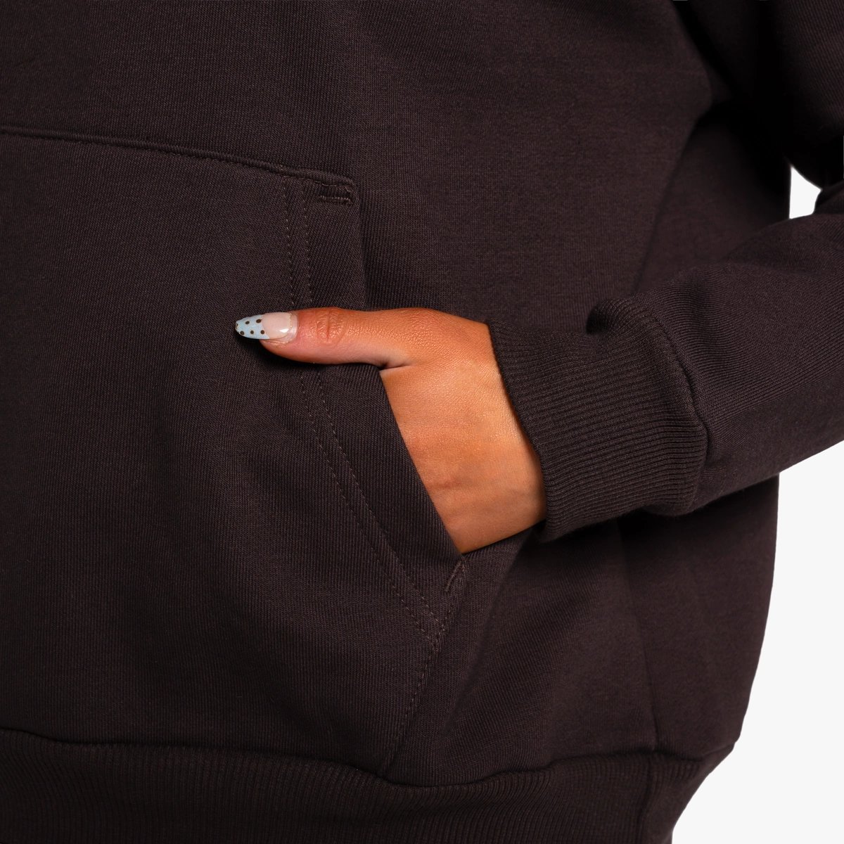 Image of Rosewood Hoodie - Color - Brown - White Logo - 5 / 6