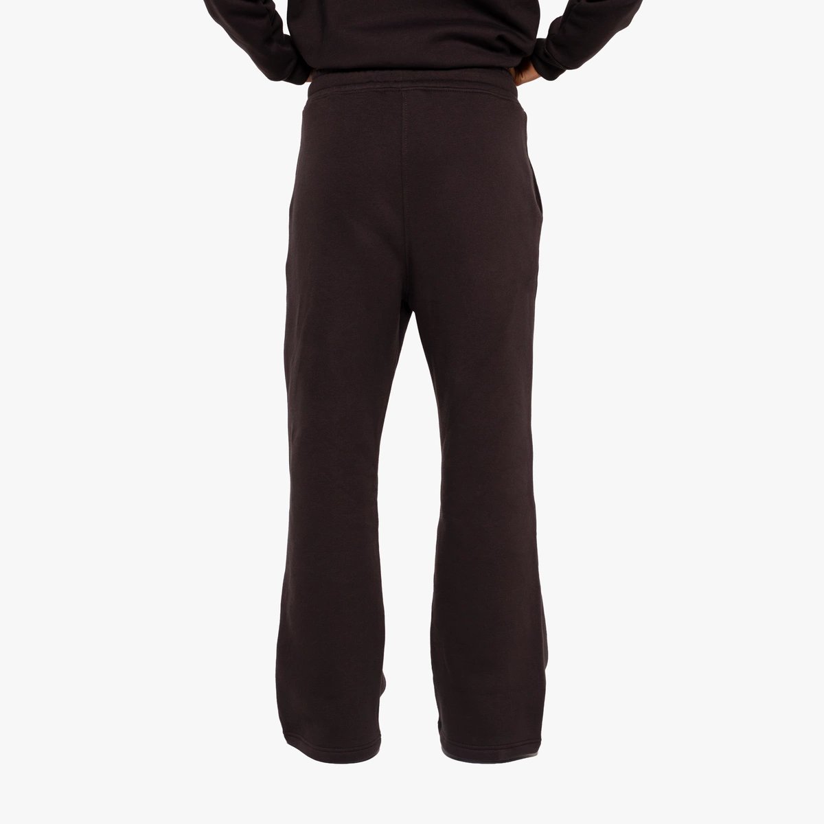 Image of Rosewood Straight Leg Sweatpants - Color - Brown - White logo - 4 / 6