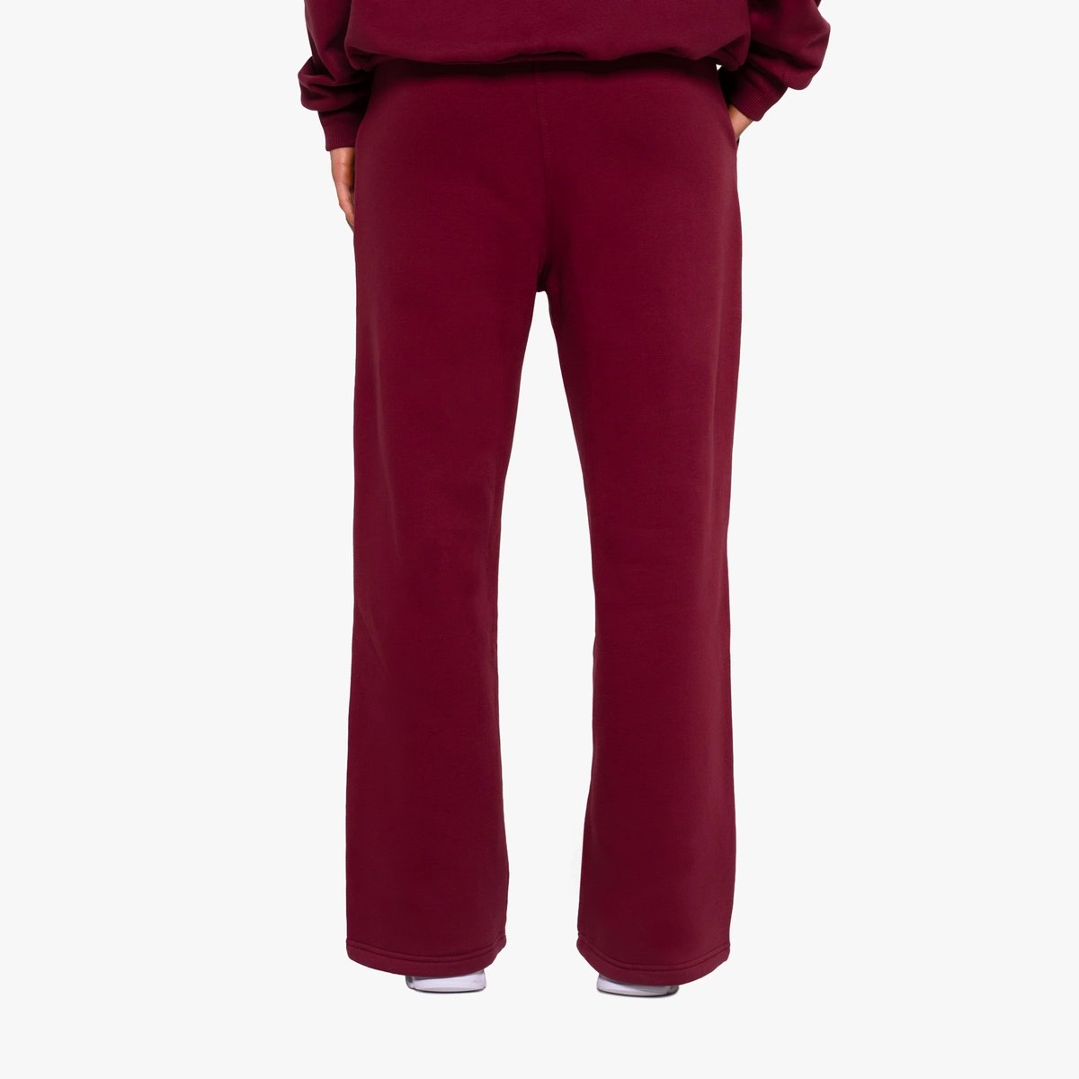 Image of Rosewood Straight Leg Sweatpants - Color - Maroon - White logo - 10 / 12