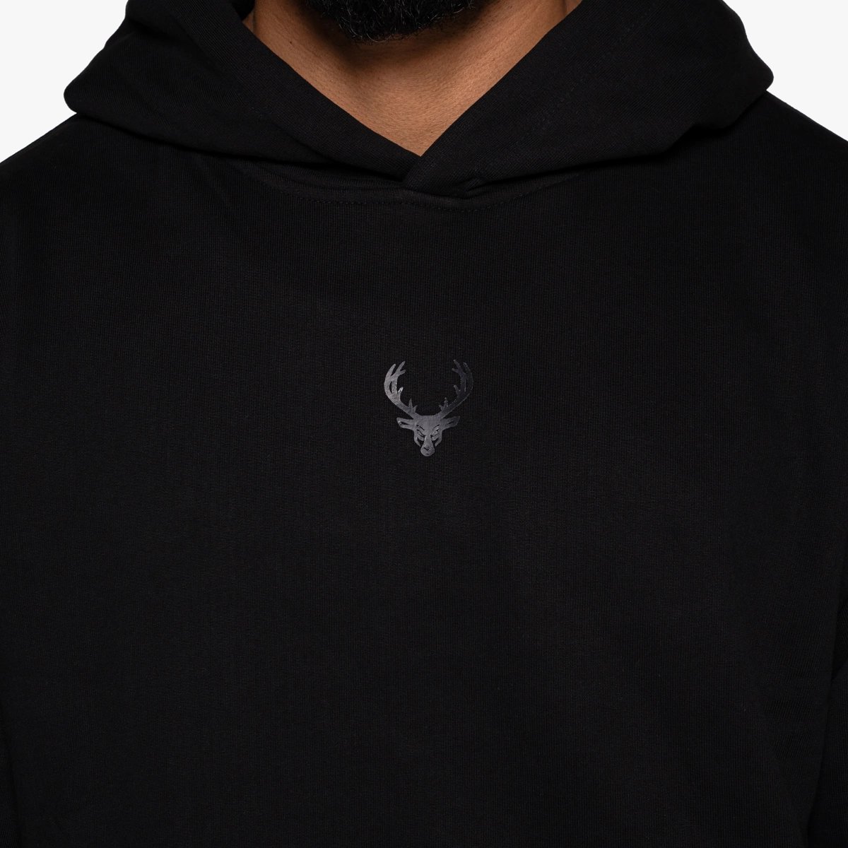 Image of Heavyweight Hoodie - Color - Black - Black Logo