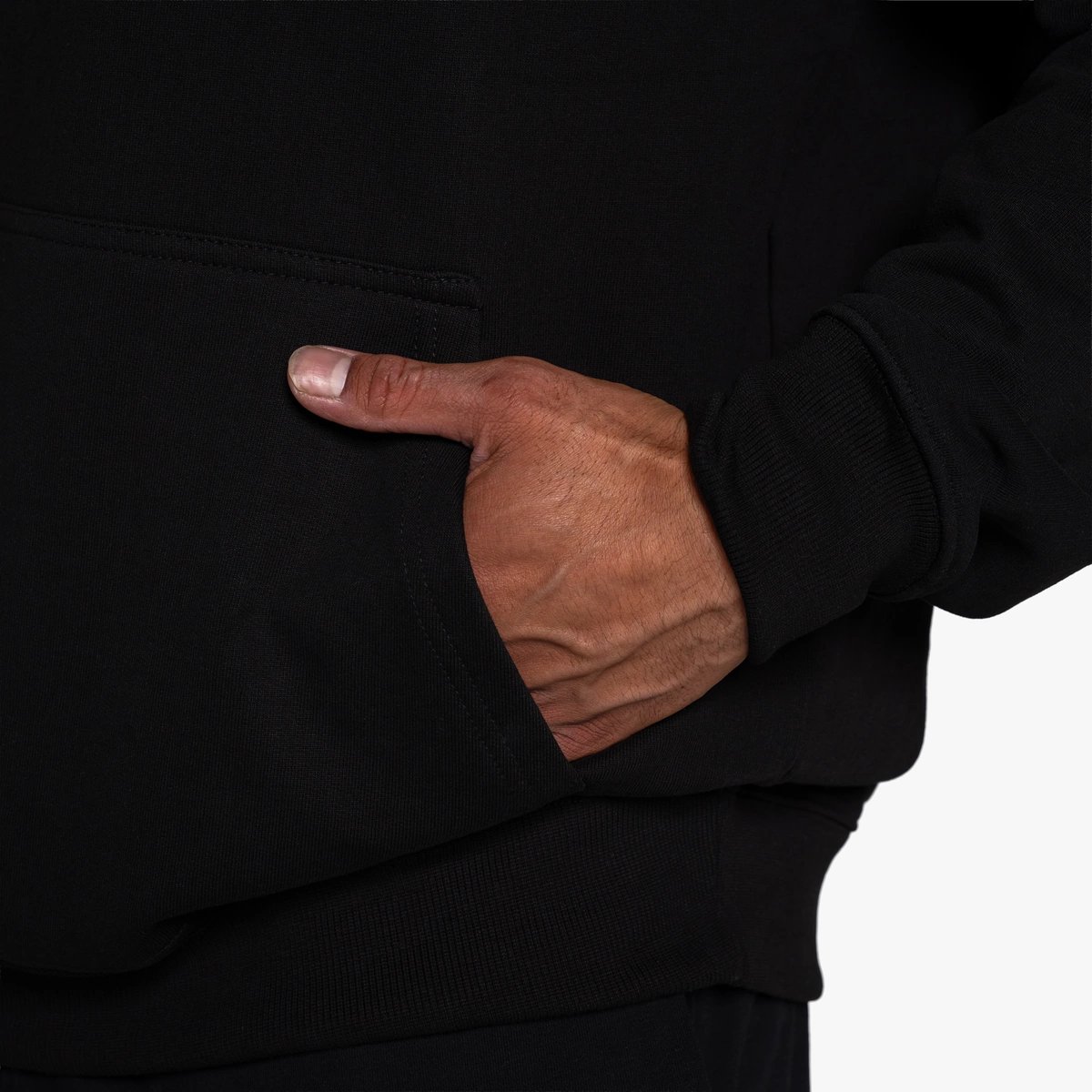 Image of Heavyweight Hoodie - Color - Black - Black Logo