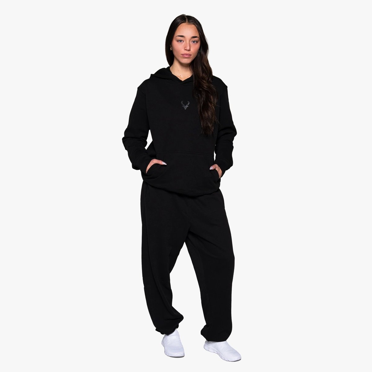 Image of Heavyweight Hoodie - Color - Black - Black Logo