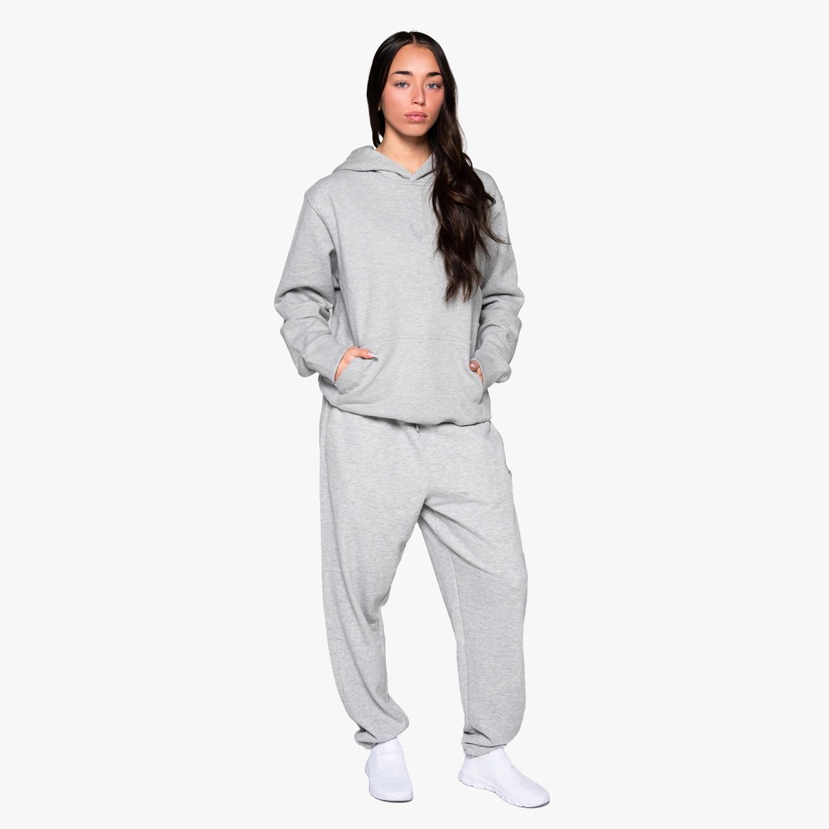 Image of Heavyweight Hoodie - Color - Gray - Gray Logo - 14 / 24