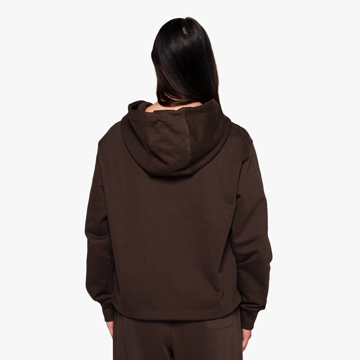 Image of Heavyweight Hoodie - Color - Espresso Brown - Brown Logo - 19 / 24