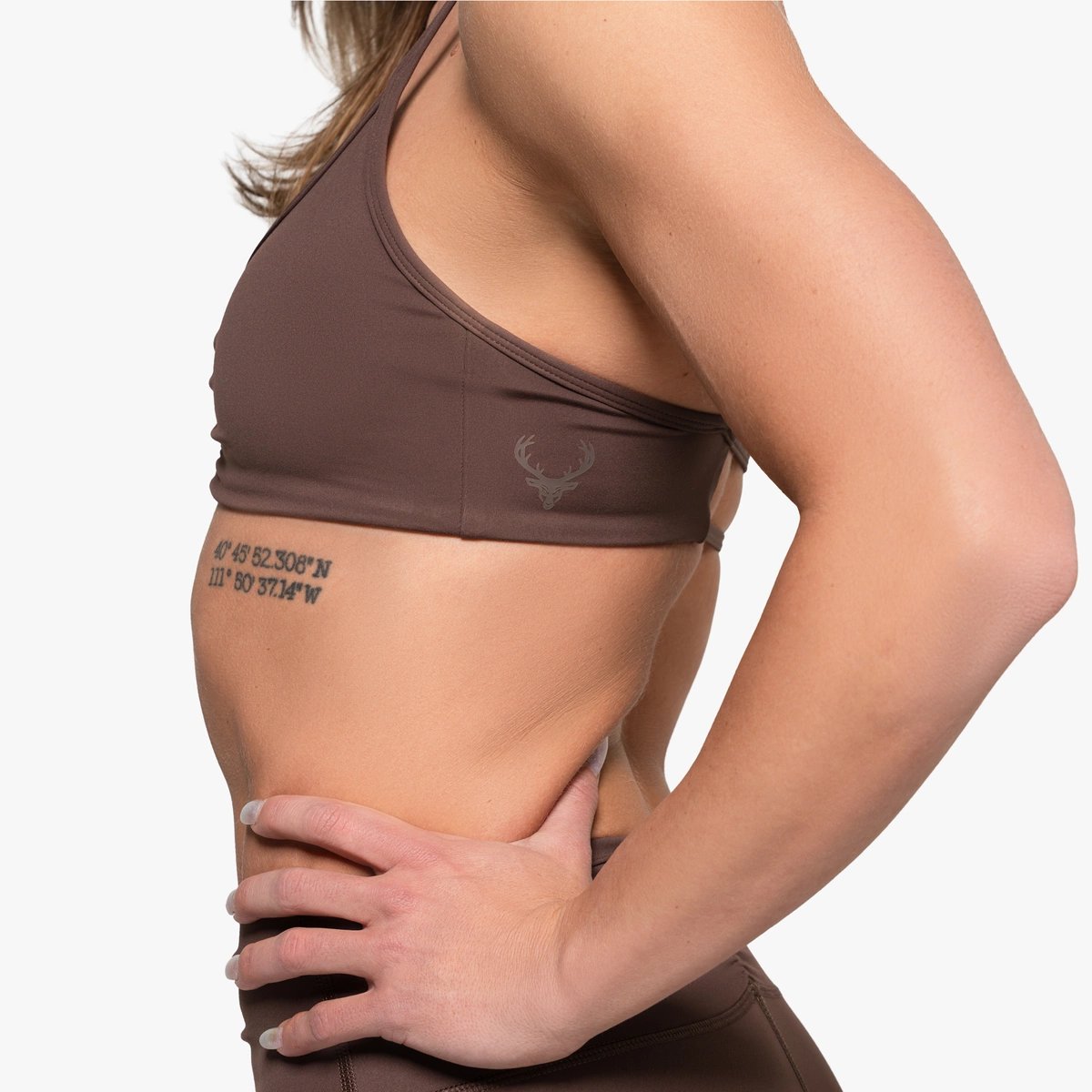 Image of Scrunch Bra - Color - Coco - Coco Logo