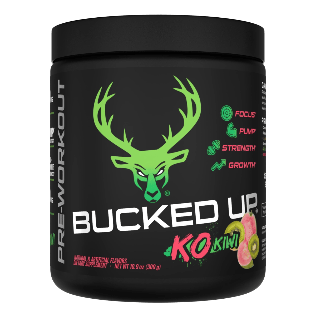 Image of LAST CHANCE FLAVORS - Bucked Up Pre-Workout - Flavor - KO Kiwi
