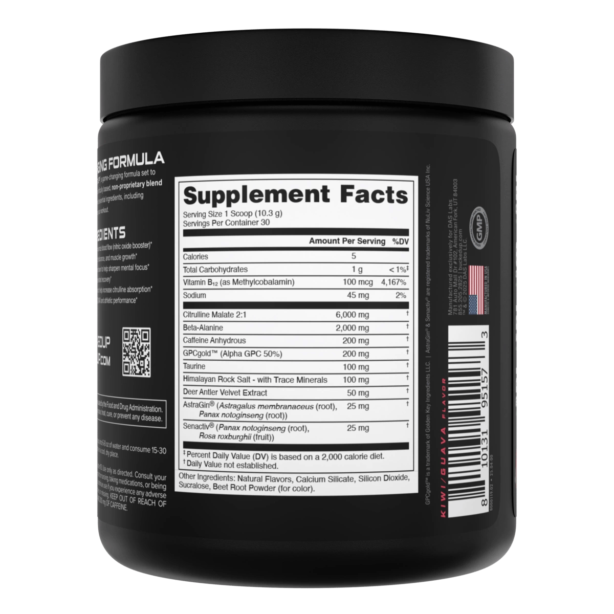 Image of LAST CHANCE FLAVORS - Bucked Up Pre-Workout - Flavor - KO Kiwi