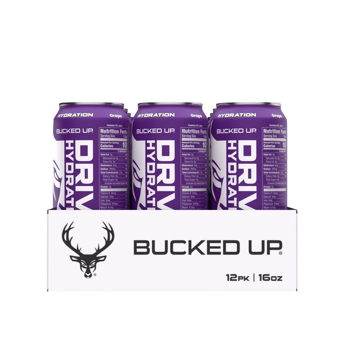 Image of Drive Hydration Drinks (1 Case / 12 Cans) - Flavor - Grape