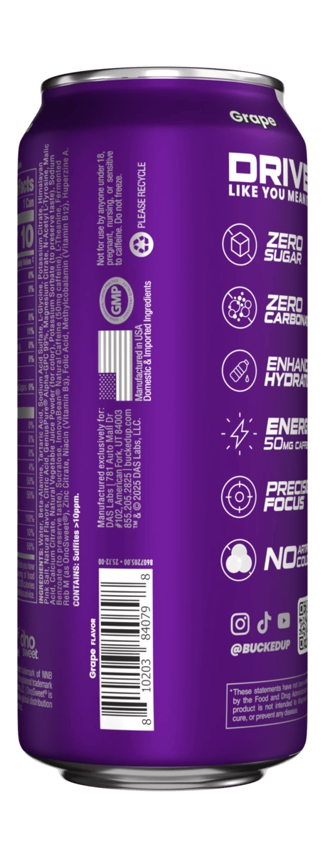 Image of Drive Hydration Drinks (1 Case / 12 Cans) - Flavor - Grape