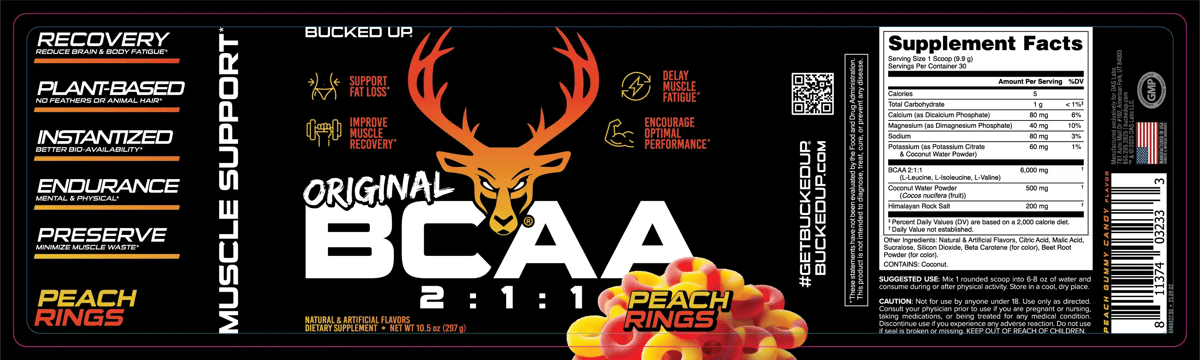 Image of Original BCAA 2:1:1 - Flavor - Peach Ring - 2 / 3