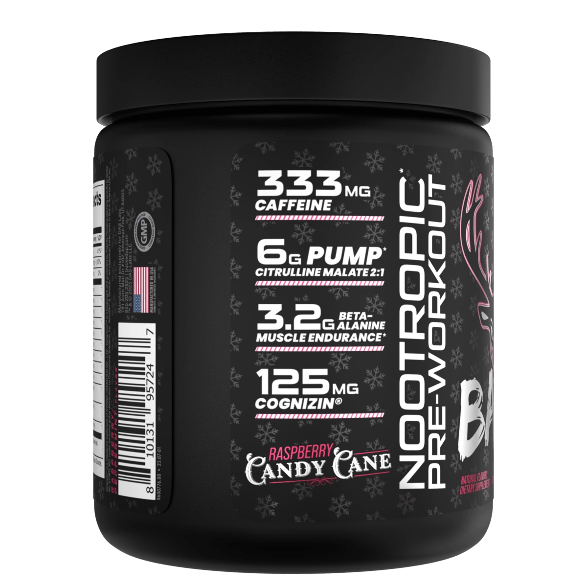 Image of LAST CHANCE FLAVORS - BAMF High Stimulant Nootropic Pre-Workout - Flavor - Raspberry Candy Cane