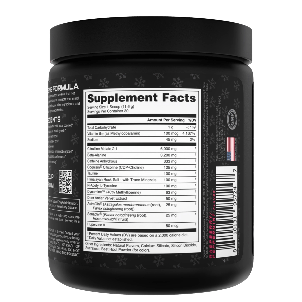 Image of LAST CHANCE FLAVORS - BAMF High Stimulant Nootropic Pre-Workout - Flavor - Raspberry Candy Cane
