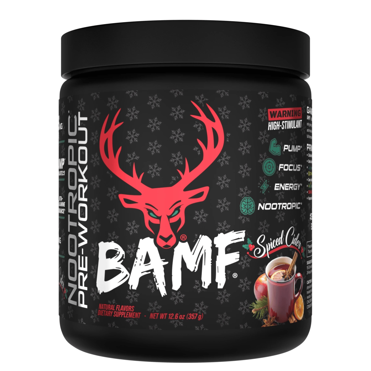 Image of LAST CHANCE FLAVORS - BAMF High Stimulant Nootropic Pre-Workout - Flavor - Spiced Cider