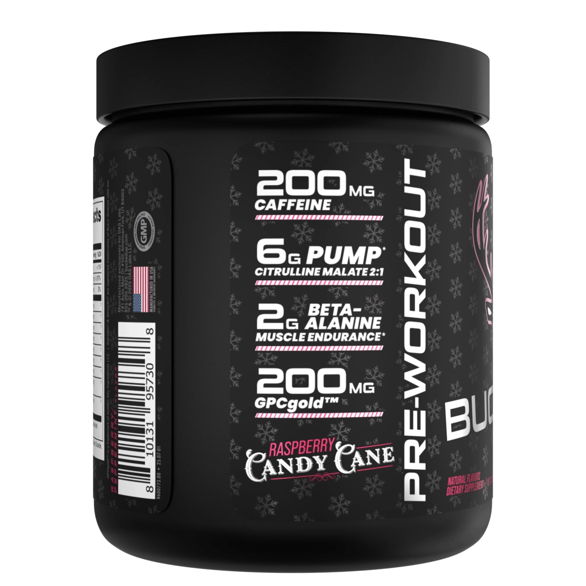 Image of LAST CHANCE FLAVORS - Bucked Up Pre-Workout - Flavor - Raspberry Candy Cane