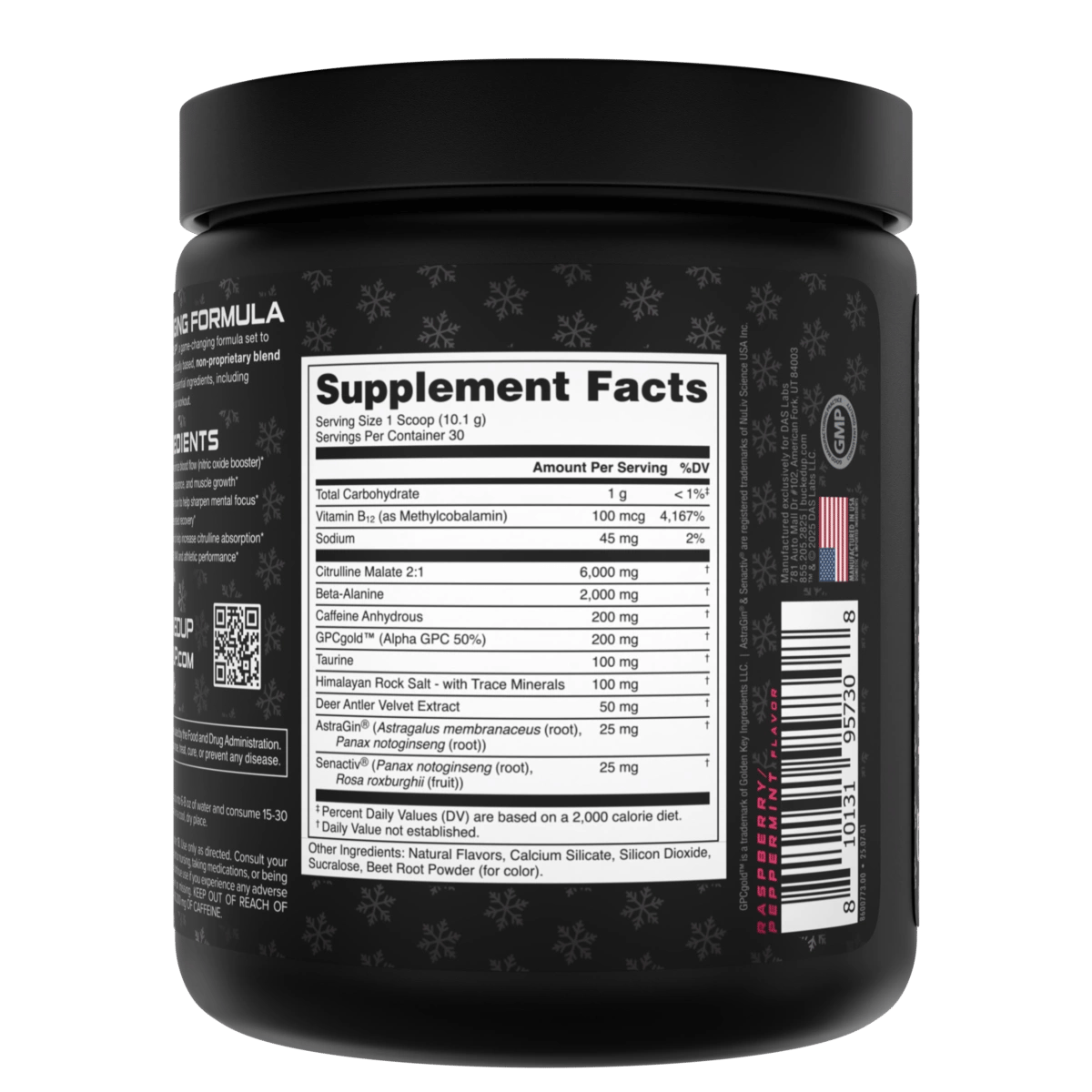 Image of LAST CHANCE FLAVORS - Bucked Up Pre-Workout - Flavor - Raspberry Candy Cane