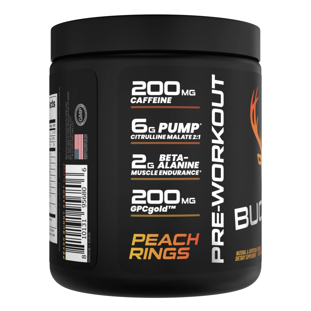 Image of LAST CHANCE FLAVORS - Bucked Up Pre-Workout - Flavor - Peach Rings