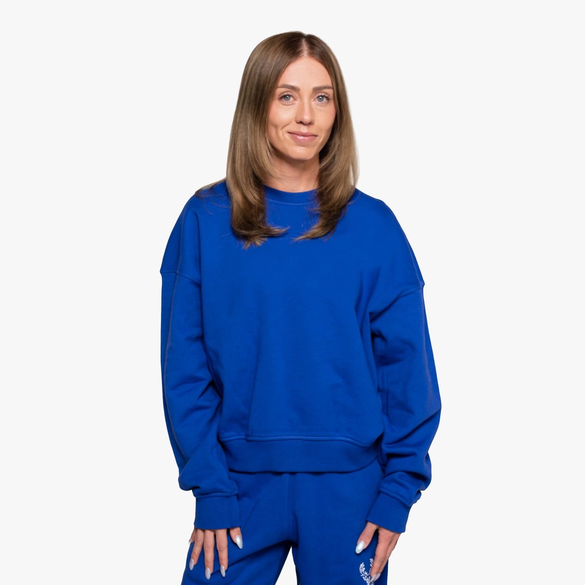 Image of Varsity Crewneck - Color - Royal Blue - White Logo