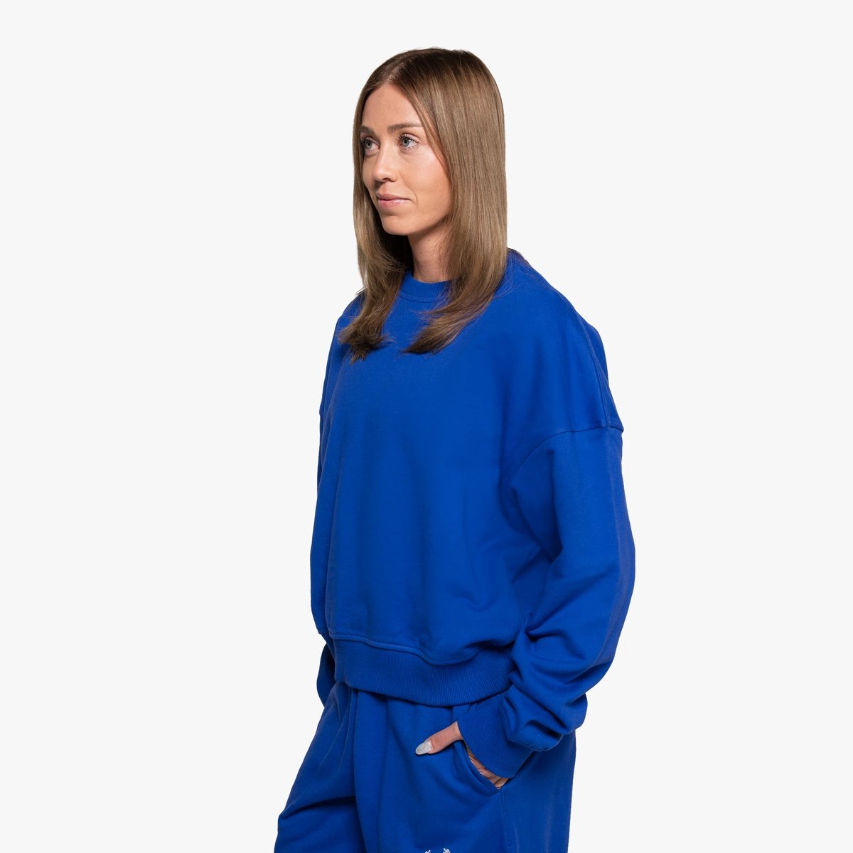 Image of Varsity Crewneck - Color - Royal Blue - White Logo
