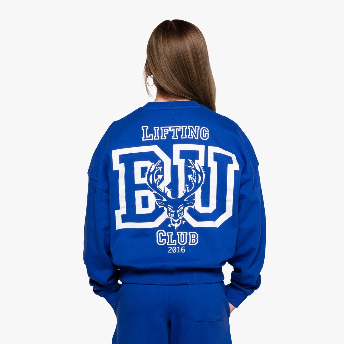Image of Varsity Crewneck - Color - Royal Blue - White Logo