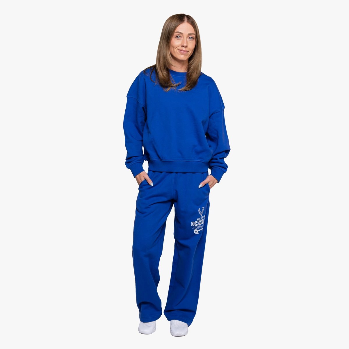 Image of Varsity Crewneck - Color - Royal Blue - White Logo