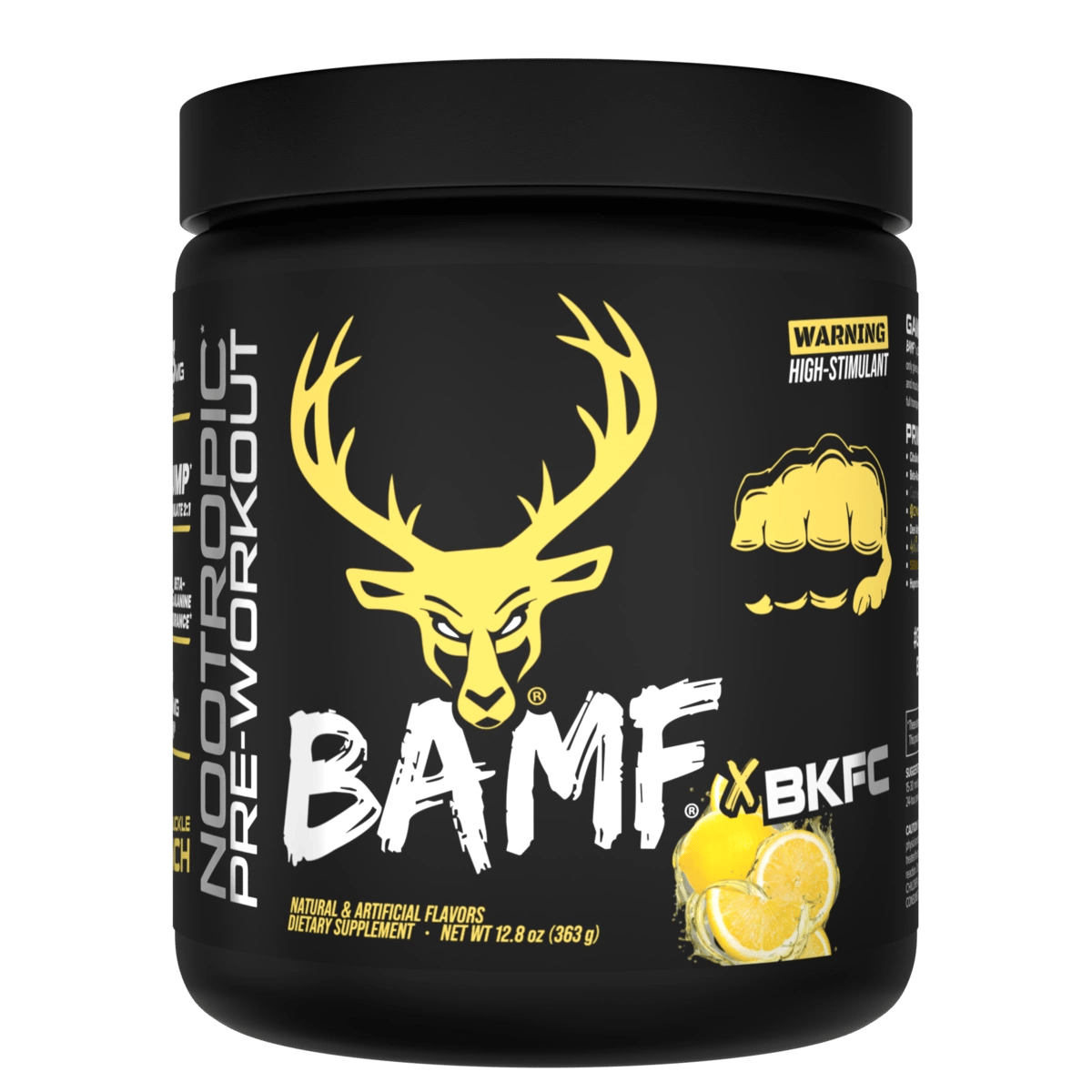 Image of LAST CHANCE FLAVORS - BAMF High Stimulant Nootropic Pre-Workout - Flavor - BKFC Lemonade