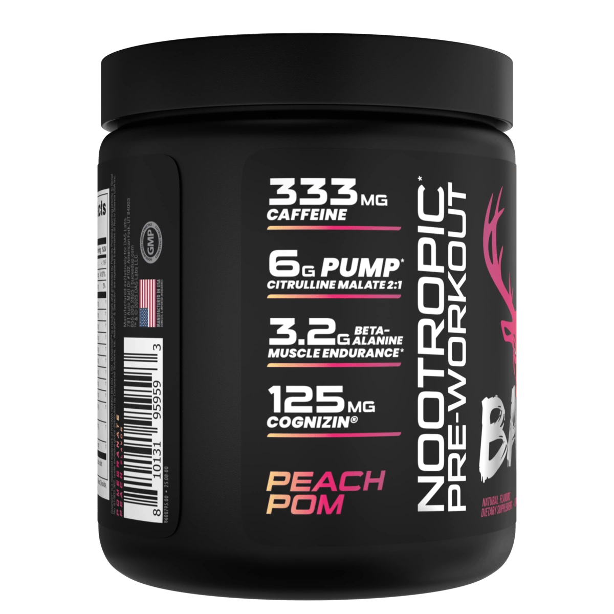 Image of LAST CHANCE FLAVORS - BAMF High Stimulant Nootropic Pre-Workout - Flavor - Peach Pom