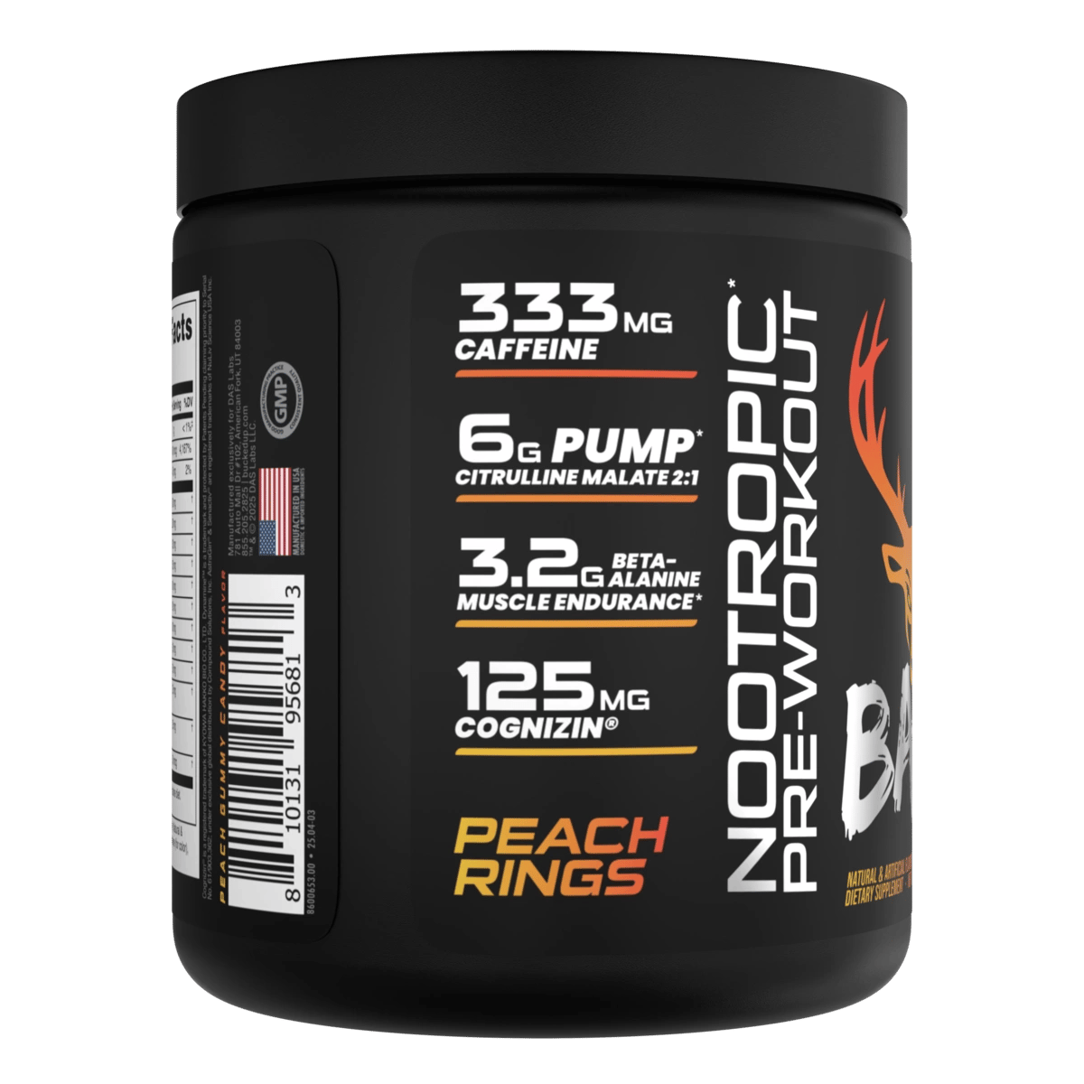 Image of LAST CHANCE FLAVORS - BAMF High Stimulant Nootropic Pre-Workout - Flavor - Peach Rings