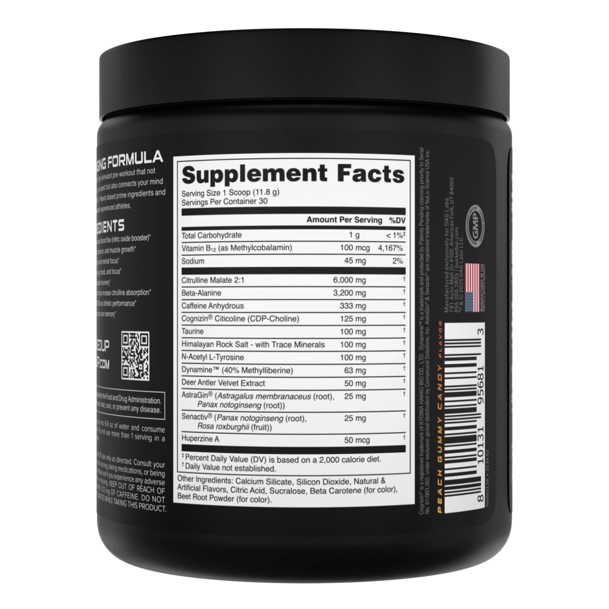 Image of LAST CHANCE FLAVORS - BAMF High Stimulant Nootropic Pre-Workout - Flavor - Peach Rings